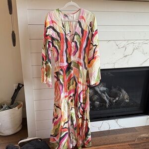 H&M Multicolor Abstract Maxi Dress